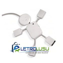 Cabo Usb Hub Boneco Universal 4 Fêmea 1 Macho P/ Pc,laptop