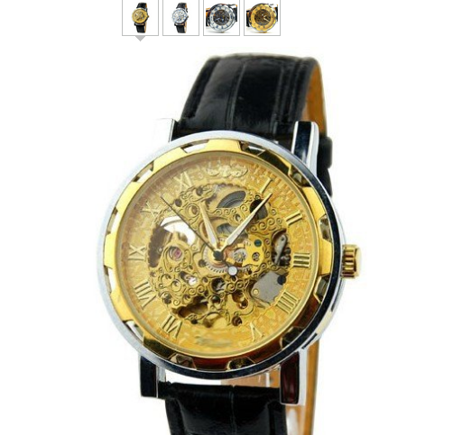 RELOGIO MECANICO WIMINNER ORIGINAL SKELETON